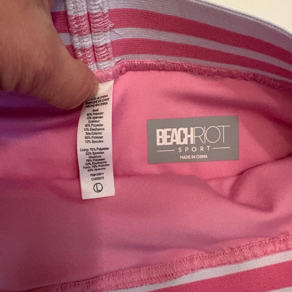 Beach Riot Irina Skirt prism pink size large $98 retail - Picture 5 of 9